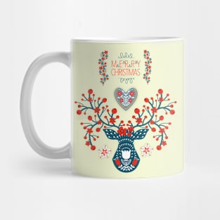 Christmas Folk Art Mug